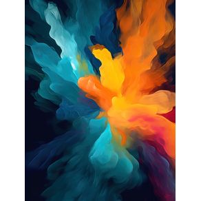 ABSTRACT ARTISTIC PAINTING WITH SMOKE - 2 - BY AI