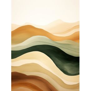 ABSTRACT WATERCOLOR MINIMALIST LANDSCAPE - 5 - BY AI
