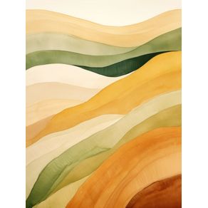 ABSTRACT WATERCOLOR MINIMALIST LANDSCAPE - 6 - BY AI