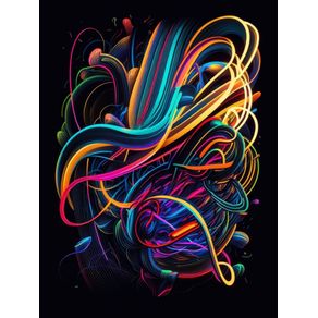 COLORFUL NEON LINE ART - 2 - BY AI