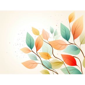 ABSTRACT LEAVES ART BY AI