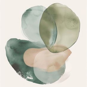 WATERCOLOR MINIMALIST SHAPES - 3 - BY AI