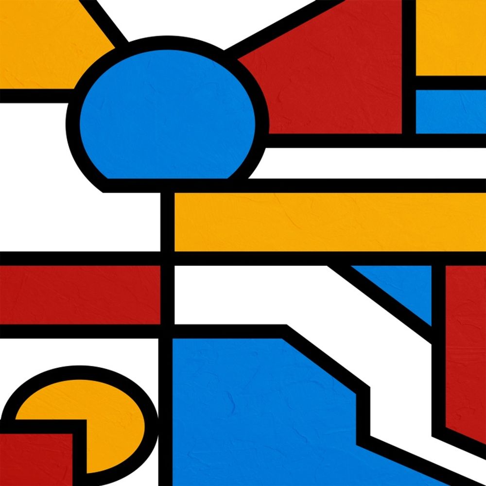 ESTILO PIET MONDRIAN - 24A-Q - urbanarts