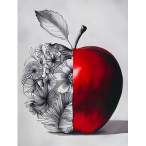 ABSTRACT APPLE BY AI