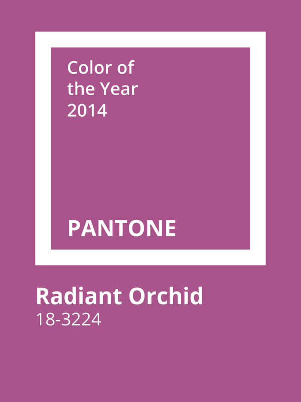 PANTONE 2014 - RADIANT ORCHID - urbanarts