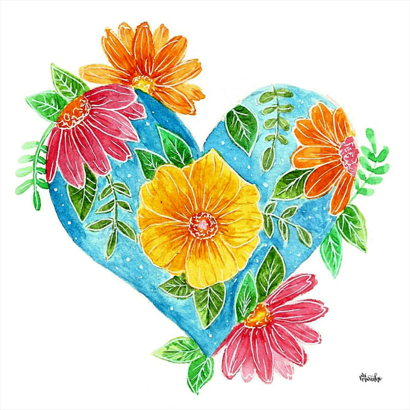 Vejo Flores Coracao Urbanarts