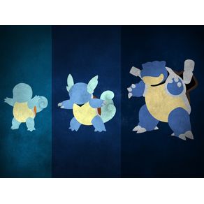 Quadro Pokemon (fundo azul)