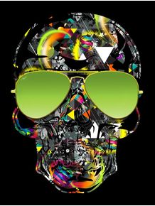 psychedelic-skull