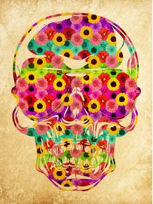 skull-color-flowers