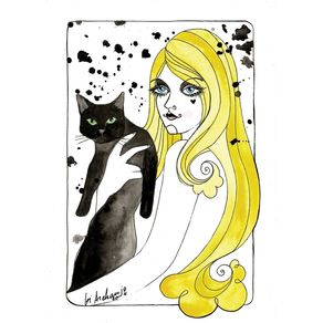 blonde-with-cat