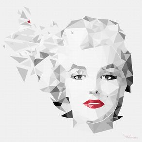 marilyn--polygon-art