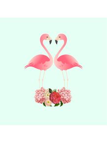 flamingos-in-love