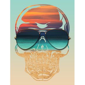 sea-sunset-skull