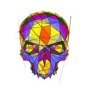 sketched-skull
