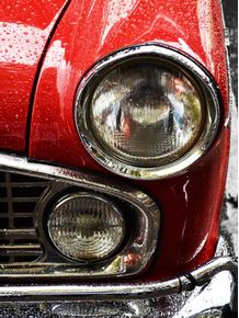vintage-and-red-car