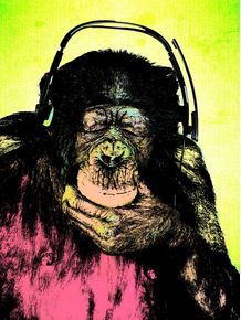 monkey-headphone