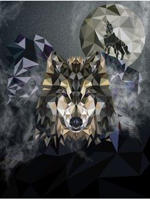 lowpoly-wolf