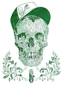skull-green