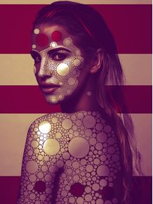 quadro-woman-dots-001