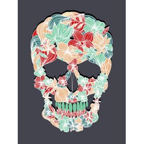 quadro-paper-flower-skull