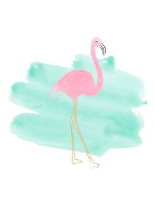 quadro-watercolor-flamingo