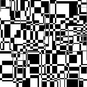 quadro-serie-abstratos-pixels-caoticos-preto