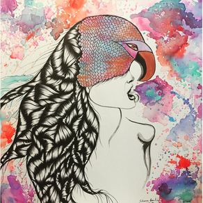 quadro-bird-woman