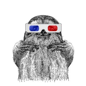 quadro-3d-sloth