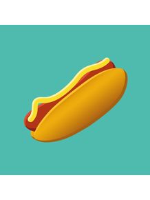 quadro-hot-dog-love