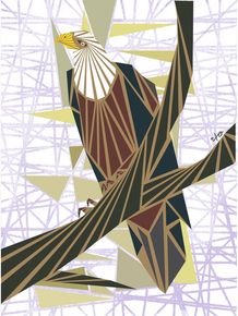 quadro-eagle-sepia-background
