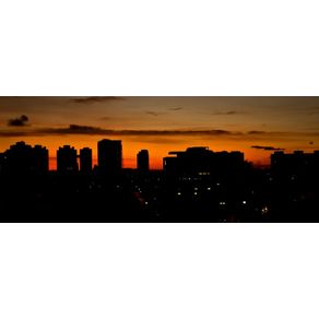 quadro-cidade-por-do-sol
