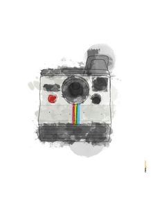 quadro-camera-polaroid-aquarela