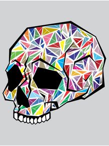 quadro-skull-em-fragmentos