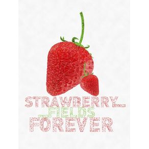 quadro-strawberry-fields-forever--low-poly-art