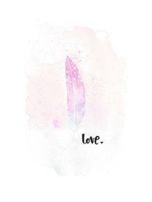 quadro-love-feather