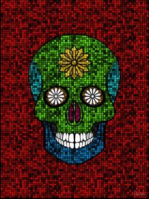 quadro-skull-pixel