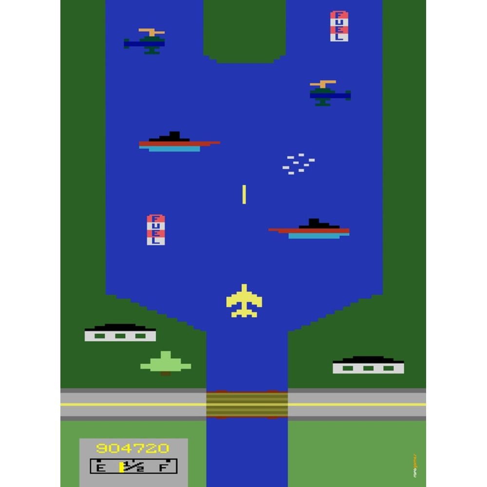River Raid, o clássico do Atari e pioneiro no gênero de combates aéreos!