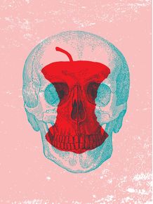 quadro-skull-bad-apple