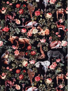 quadro-floral-and-animals-pattern