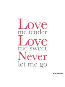 quadro-love-me-tender-ii