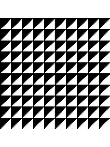 quadro-padrao-geometrico--preto-e-branco-ii