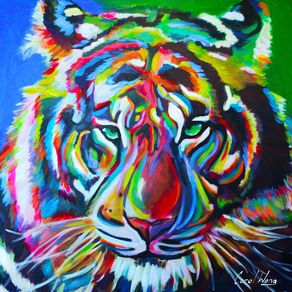 quadro-tigre-em-cores