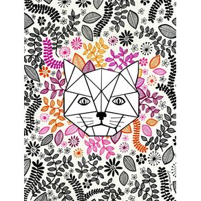 quadro-gato-floral