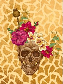 quadro-skull-and-flower