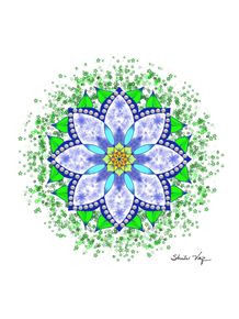 quadro-mandala-floral-azul