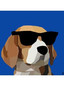 quadro-beagle-glass