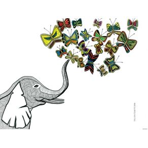 quadro-elephant-butterflies