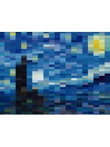 quadro-noite-estrelada-mosaico