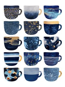 quadro-pretty-blue-coffee-cups