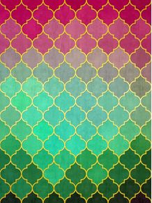 quadro-mosaico-verde-e-rosa